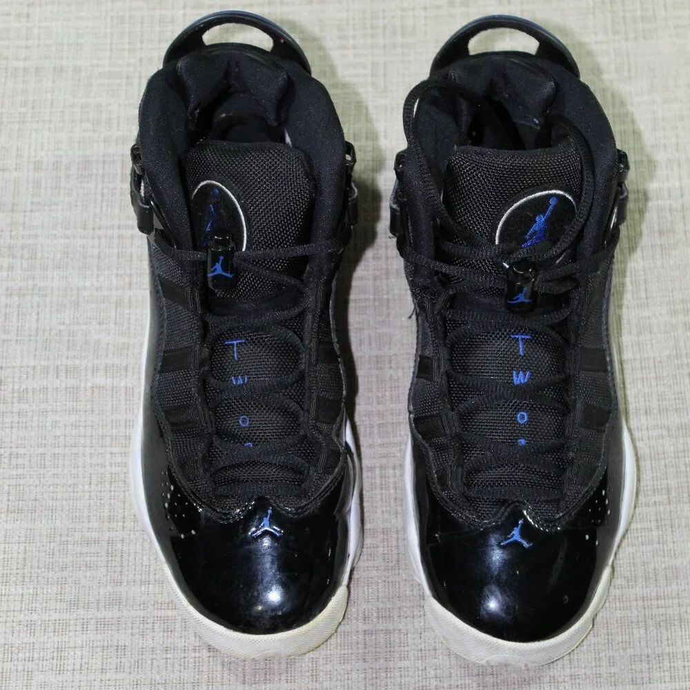 Nike Air Jordan 6 Rings Space Jam Size 9 Black and Blue Athletic Shoes